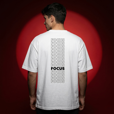 Men's Stylish Premium Drop Shoulder - White